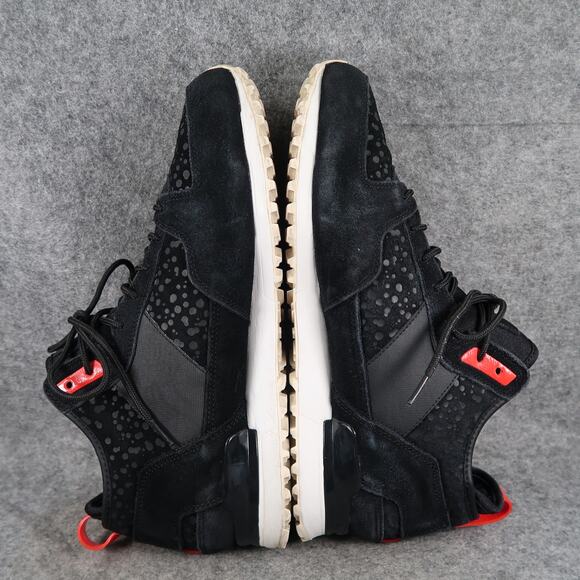 Adidas Shoes Mens 11.5 Military Trail Runner Sneakers Black Leather Primaloft - Picture 10 of 13